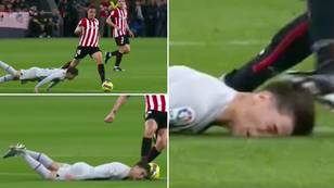 Gavi risks serious injury with 'fearless' head-first slide tackle, Carles Puyol even applauded it