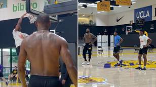 Footage Of LeBron Hooping With His Two Sons Goes Viral, Fans Are All Saying The Same Thing