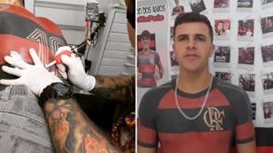 Flamengo Fan Had His Whole Torso Tattooed With Club Shirt