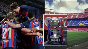 Barcelona could soon be celebrating two Spanish league titles in one season
