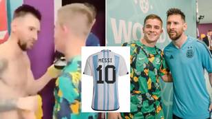 Fans think Cameron Devlin's Lionel Messi shirt from his 1000th game just sky-rocketed in price