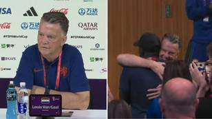 Louis van Gaal hugs young journalist after being touched by his 'question' in press conference