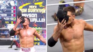 Aussie WWE superstar celebrates mammoth win by throwing down a shoey