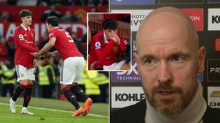 Erik ten Hag sends message to 'unhappy' Alejandro Garnacho after Man United's win over Crystal Palace
