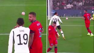 You may have missed Leroy Sane and Kyle Walker going at it during and after Germany's penalty