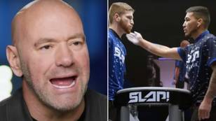 Video of Dana White explaining the rules of 'Power Slap' described as 'the most tone deaf thing ever'