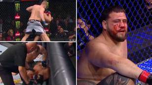 Aussie UFC favourite Tai Tuivasa gets brutally busted up by Russian 'animal' Sergei Pavlovich