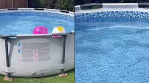 Mum's 'Amazing Idea' To Keep Kids' Pool Warm Leaves People Divided