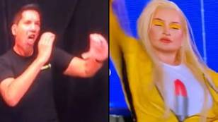 Sign language interpreter praised for incredible x-rated performance of Kim Petras song during gig