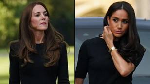 Meghan Markle, Kate travel in seperate cars as Harry and William walk side-by-side behind Queen's coffin