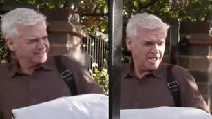 Philip Schofield breaks silence on queue-gate as he’s stopped outside his home