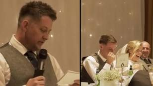 Couple mortified after best man delivers 'best punchline ever' during wedding speech