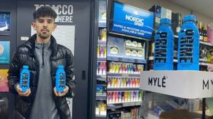 Nisa shopkeeper is selling Prime hydration for £15 a bottle