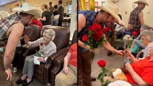 Grandma celebrates 80th birthday with raunchy 'Magic Mike' cowboy show at retirement home