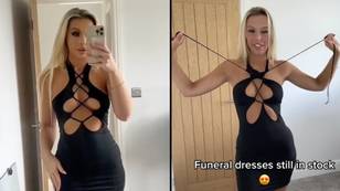 Fashion brand gets called out for revealing 'inappropriate' funeral dress