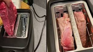 Fire brigade asks people please stop cooking steak in the toaster