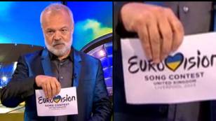 Graham Norton accidentally spoiled Liverpool Eurovision surprise with card before official reveal