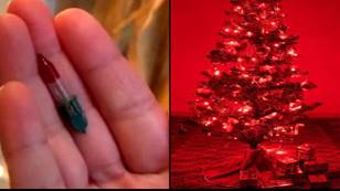 People are only just discovering what the purpose of the red Christmas tree light is