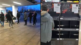 Prime shoppers who queued up at crack of dawn disappointed to be met by empty shelves