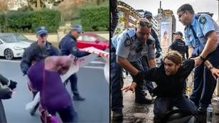 Australian Police Aggressively Remove Climate Protestors From Blocking CBD Street