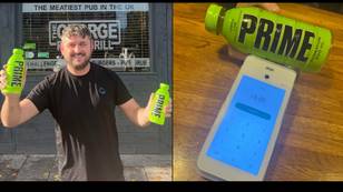 Boozer is now accepting bottles of Prime energy drink as payment instead of cash