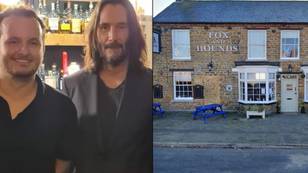 Landlord does double take as Keanu Reeves walks into his pub