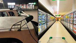 Aussie creates makeshift rear spoiler out of Woolworths trolley