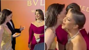 Anne Hathaway accused of ignoring Priyanka Chopra at fashion event