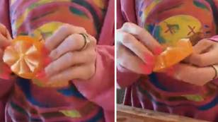 Woman Hailed 'Genius' For Simple Orange Peeling Hack