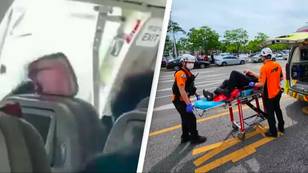 Plane passenger who opened door mid-flight told police he felt ‘suffocated’
