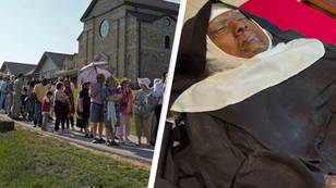 Huge crowds visit body of 'miracle' nun whose body shows no sign of decay four years after death