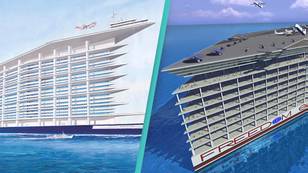 Inside the giant floating city that costs £8 billion and could carry 100,000 people