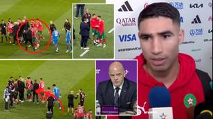 Achraf Hakimi confronted match officials and 'ranted' at Gianni Infantino after World Cup defeat, FIFA allegedly wanted footage deleted