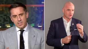 Gary Neville blasts Gianni Infantino and labels him as ‘the worst face’ to represent Qatar World Cup