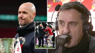Gary Neville expertly breaks down HUGE Erik ten Hag decision that 'surprised' him in League Cup final win