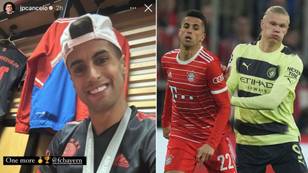 Fans think Joao Cancelo fired shots at Erling Haaland after Bayern Munich pipped Borussia Dortmund to Bundesliga title on final day
