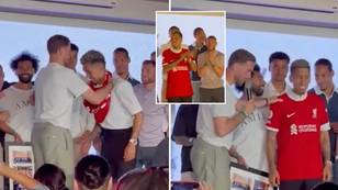 Footage from inside Roberto Firmino’s private farewell meal is emotional