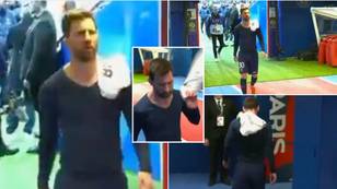 'Man is so p****d!' - Lionel Messi appears to head straight down tunnel while teammates stay on pitch after PSG defeat