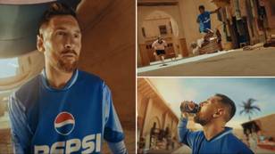 PSG star Lionel Messi and Brazilian legend Ronaldinho link up in new Pepsi advert