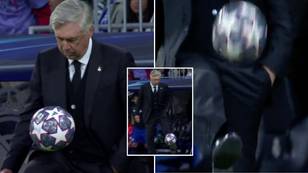 Fans think Real Madrid manager Carlo Ancelotti, 63, has a better first touch than most players
