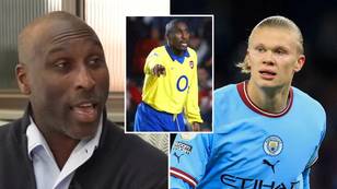 Fans react as Sol Campbell says Erling Haaland would have had a 'tough time' back in his day