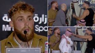 Jake Paul and Tommy Fury make huge bet before nearly coming to blows in explosive press conference