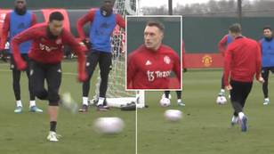 Man United Training Video Shows Cristiano Ronaldo Assisting Phil Jones With Unreal Back-Heel, Sends Fans Into Overdrive