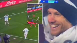 Edin Dzeko caught laughing at Romelu Lukaku's control, Inter conceded a minute later