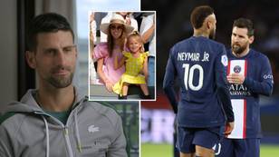 Novak Djokovic explains unique reason why his daughter was more excited to meet Neymar over Lionel Messi