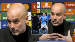 Pep Guardiola gave hilarious response after denying Erling Haaland a chance to score six goals