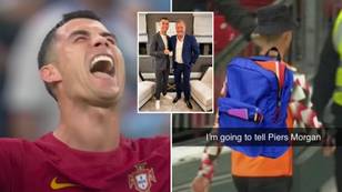 Cristiano Ronaldo 'texted Piers Morgan' after Bruno Fernandes was given his 'goal', the meme came to life