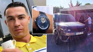 Cristiano Ronaldo shows off watch that's worth seven times his prize Range Rover