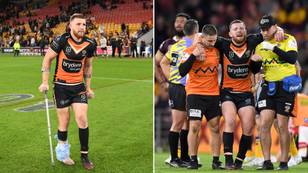 Jackson Hastings asks Fox Sports to stop broadcasting footage of his horror leg snap