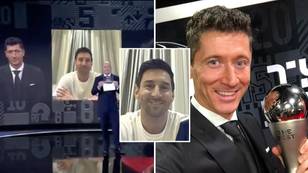 Lionel Messi's Wholesome Reaction To Robert Lewandowski Being Announced As Best FIFA Men's Player